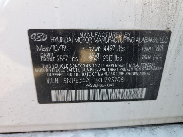 2019 HYUNDAI SONATA LIM - 5NPE34AF0KH795208