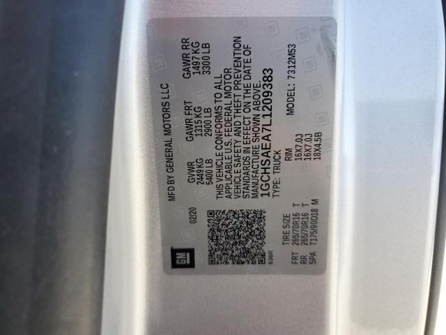 2020 CHEVROLET COLORADO - 1GCHSAEA7L1209383
