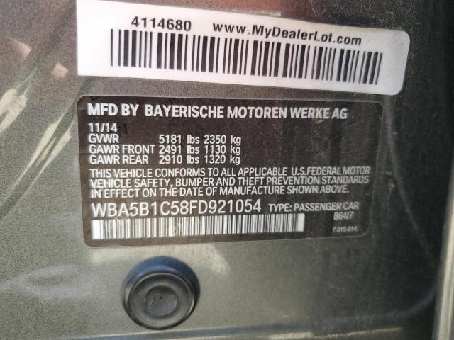 2015 BMW 535 I WBA5B1C58FD921054