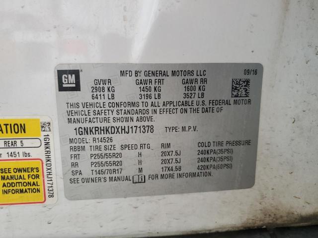 2017 CHEVROLET TRAVERSE L - 1GNKRHKDXHJ171378
