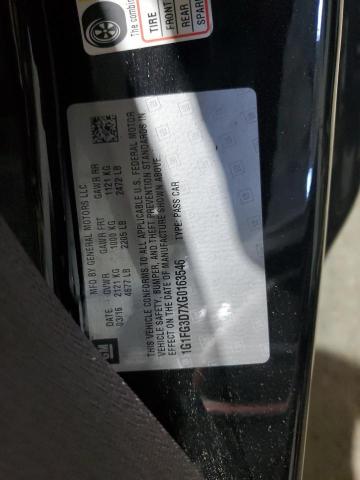 2016 CHEVROLET CAMARO SS - 1G1FG3D7XG0163546