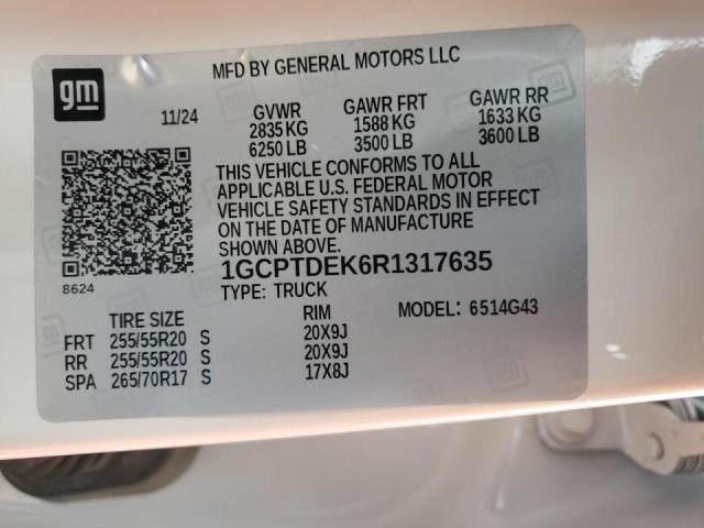 1GCPTDEK6R1317635 2024 CHEVROLET COLORADO