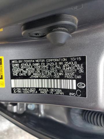 2016 LEXUS ES 300H JTHBW1GG8G2111358