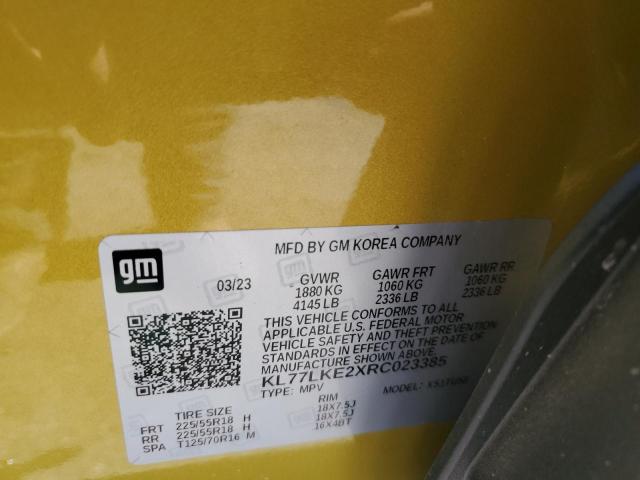2024 CHEVROLET TRAX ACTIV KL77LKE2XRC023385