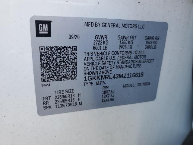 2021 GMC ACADIA SLE - 1GKKNRL43MZ116618