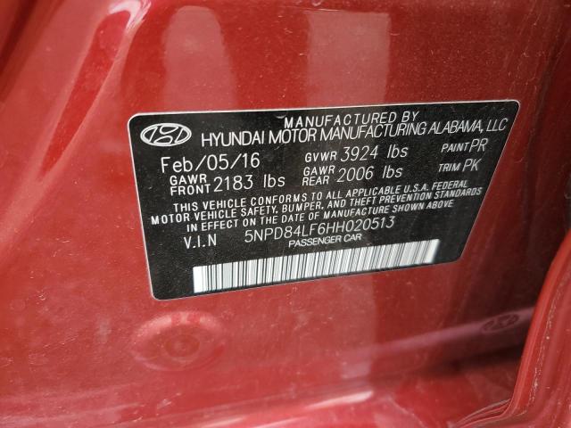 2017 HYUNDAI ELANTRA SE - 5NPD84LF6HH020513