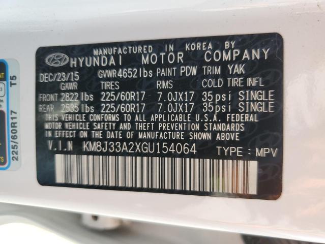 2016 HYUNDAI TUCSON LIM - KM8J33A2XGU154064
