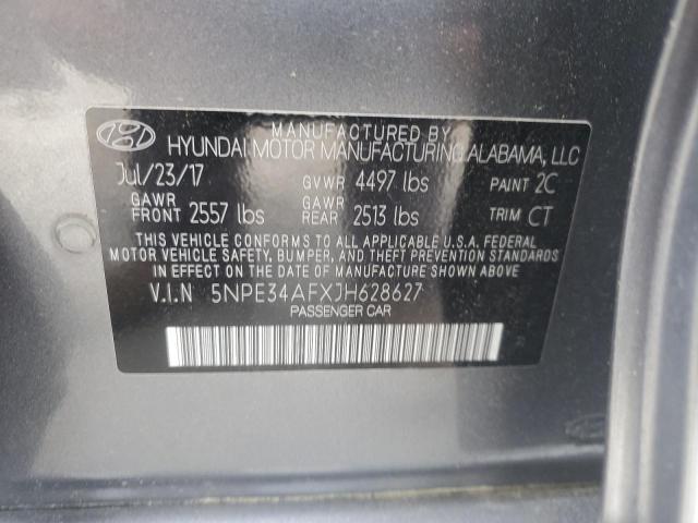 2018 HYUNDAI SONATA SPO - 5NPE34AFXJH628627
