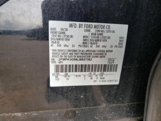 2020 FORD EDGE SE - 2FMPK3G98LBB27382