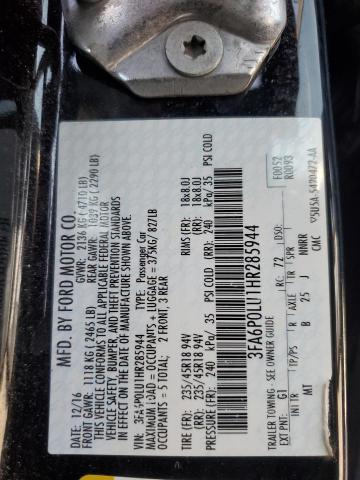 2017 FORD FUSION SE - 3FA6P0LU1HR285944