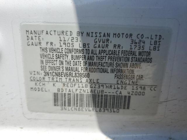 2024 NISSAN VERSA SV - 3N1CN8EV6RL839560