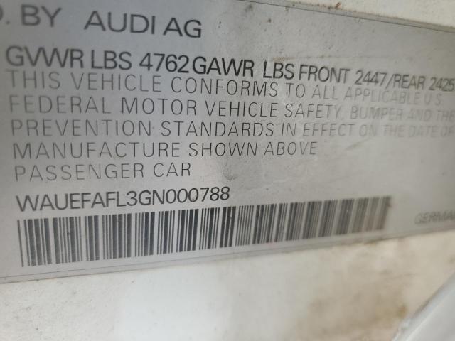 2016 AUDI A4 PREMIUM - WAUEFAFL3GN000788