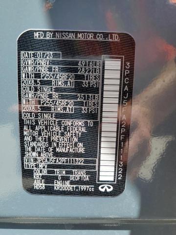 2023 INFINITI QX50 SPORT 3PCAJ5FA2PF111322