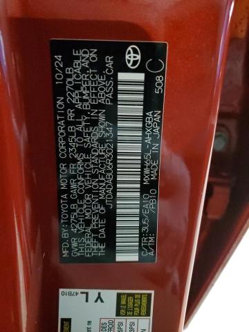 2024 TOYOTA PRIUS LE - JTDADABU6R3021347