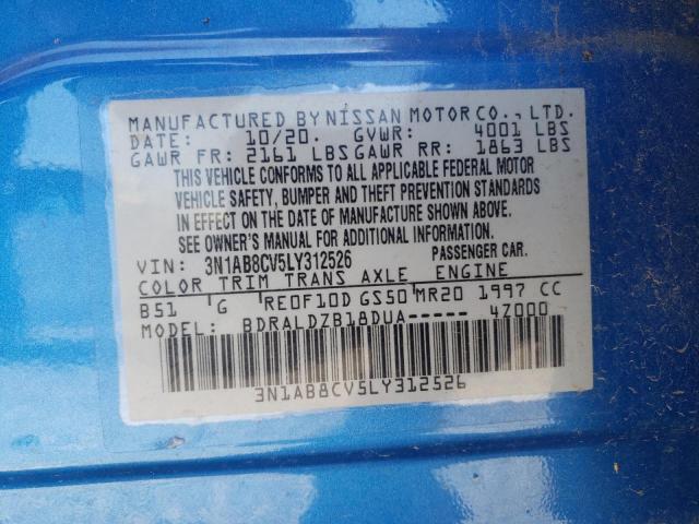 2020 NISSAN SENTRA SV - 3N1AB8CV5LY312526