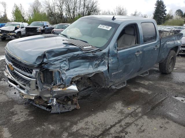 CHEVROLET SILVERADO 2014 teal  diesel 1GC1KXC87EF190134 photo #1