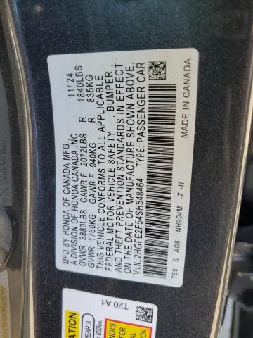 2025 HONDA CIVIC SPOR - 2HGFE2F54SH548464
