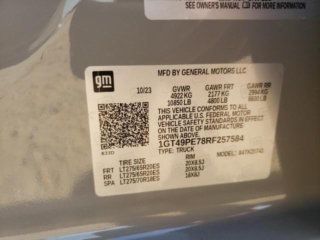 2024 GMC SIERRA K25 - 1GT49PE78RF257584