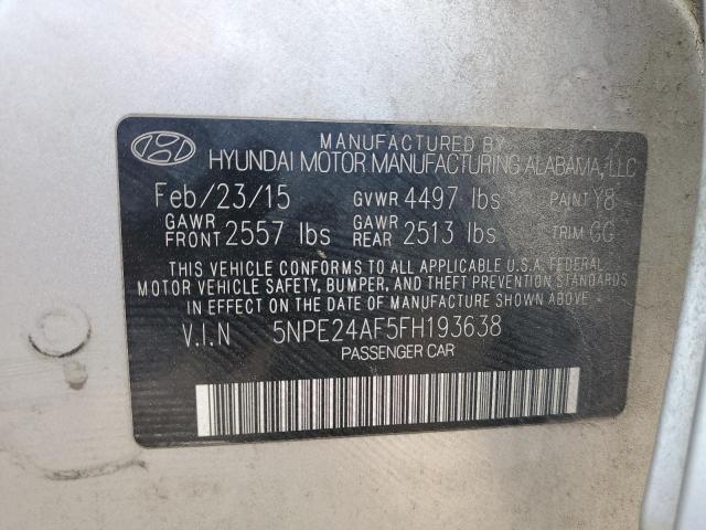 2015 HYUNDAI SONATA SE - 5NPE24AF5FH193638