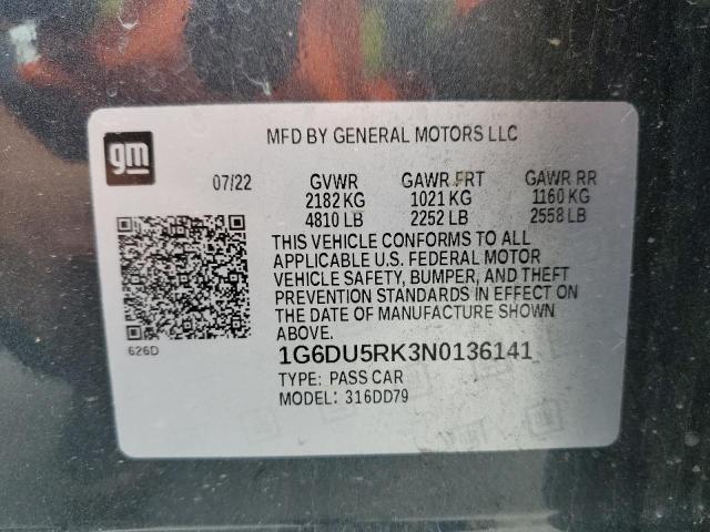 2022 CADILLAC CT5 SPORT 1G6DU5RK3N0136141