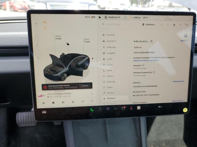 2024 TESLA MODEL 3 - 5YJ3E1EA3RF741263