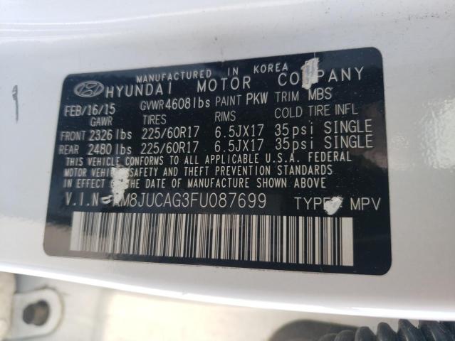 2015 HYUNDAI TUCSON LIM - KM8JUCAG3FU087699