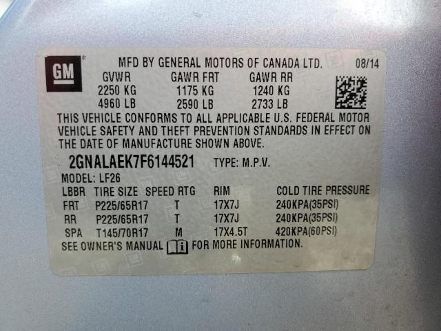 2015 CHEVROLET EQUINOX LS - 2GNALAEK7F6144521