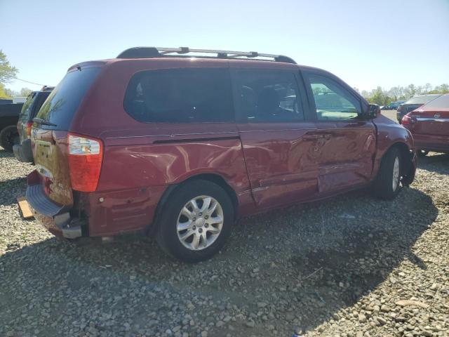 KIA SEDONA EX 2008 red  gas KNDMB233886204826 photo #4
