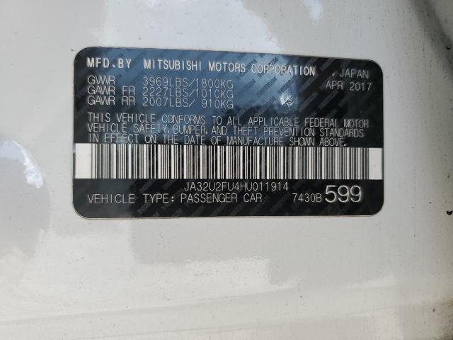 2017 MITSUBISHI LANCER ES JA32U2FU4HU011914