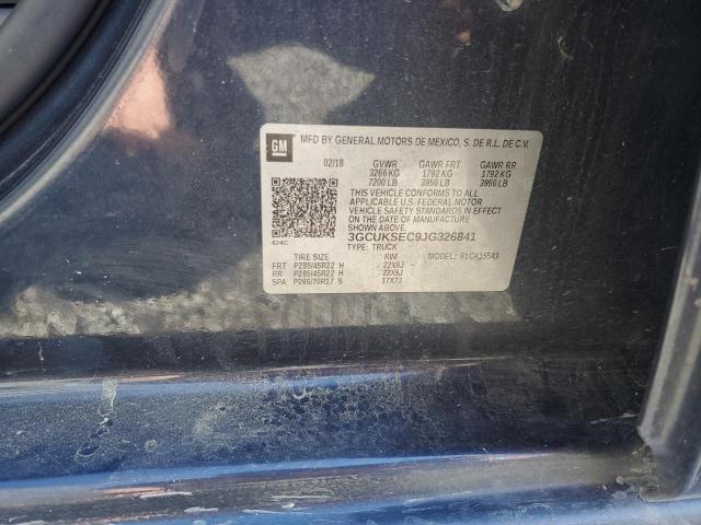 2018 CHEVROLET SILVERADO - 3GCUKSEC9JG326841