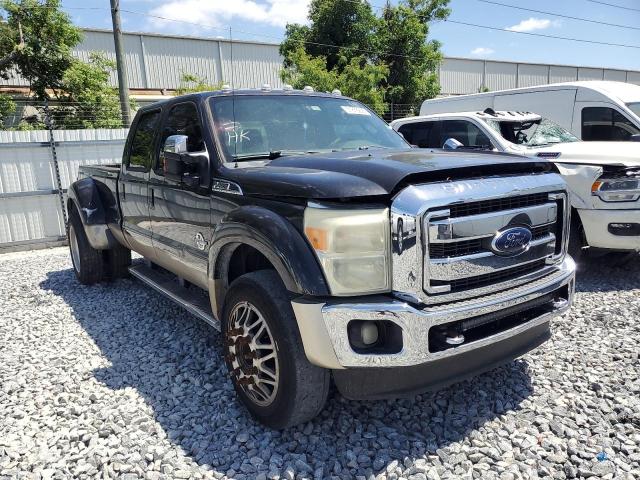 FORD F450 SUPER 2011 black crew pic diesel 1FT8W4DT0BEA21126 photo #1