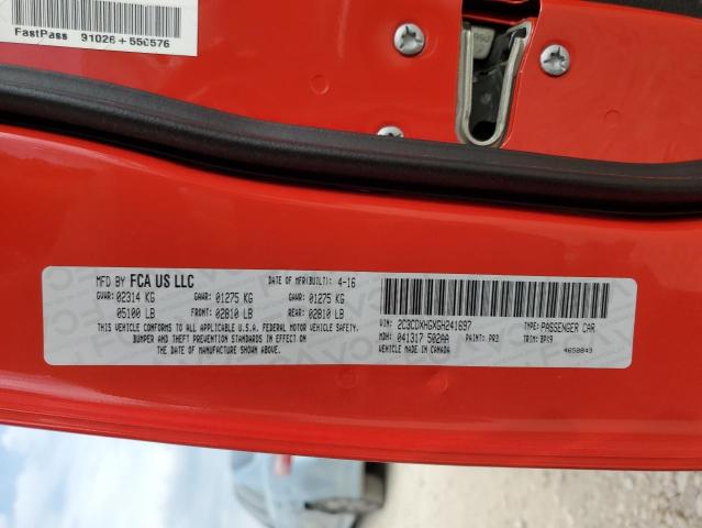 2016 DODGE CHARGER SX - 2C3CDXHGXGH241697