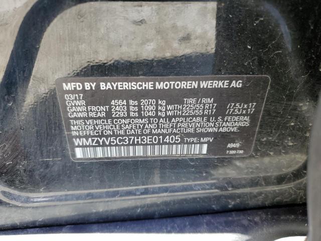 2017 MINI COOPER COU WMZYV5C37H3E01405