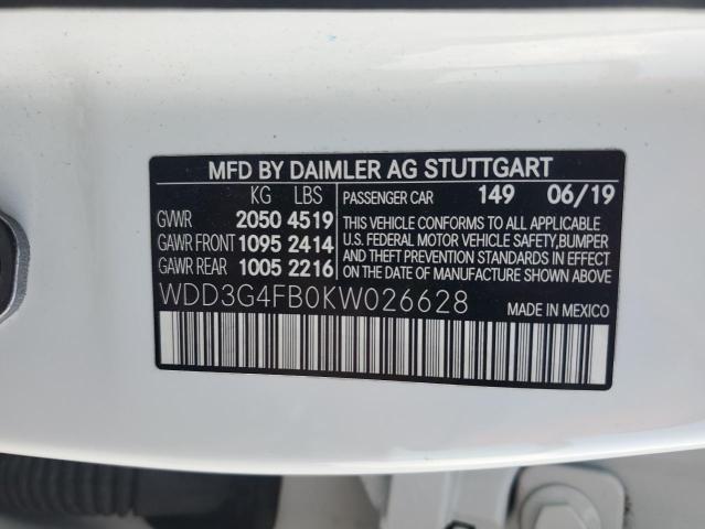 2019 MERCEDES-BENZ A 220 4MAT - WDD3G4FB0KW026628
