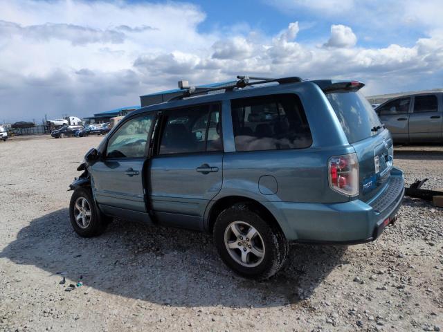 HONDA PILOT EX 2006 teal  gas 2HKYF18786H559025 photo #3