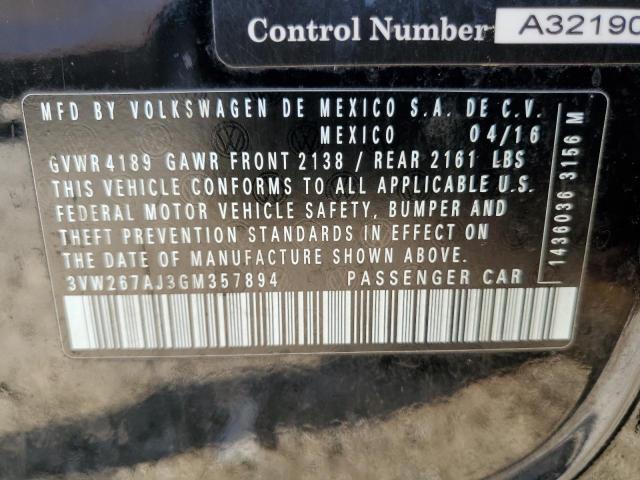 2016 VOLKSWAGEN JETTA S - 3VW267AJ3GM357894