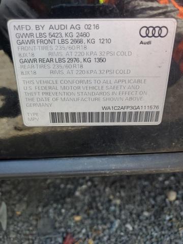 2016 AUDI Q5 PREMIUM - WA1C2AFP3GA111576