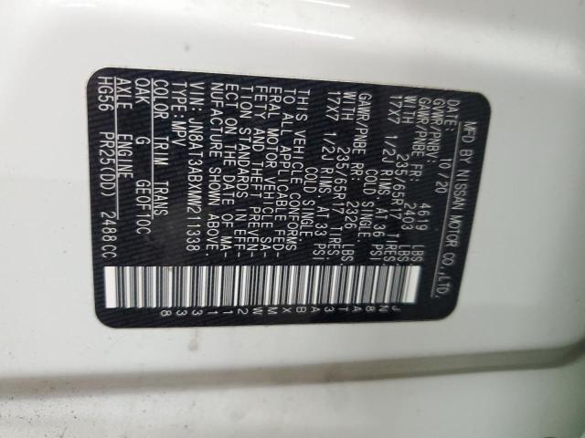 2021 NISSAN ROGUE S - JN8AT3ABXMW211338