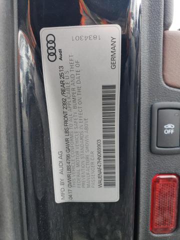 2017 AUDI A4 PREMIUM - WAUENAF47HN069903