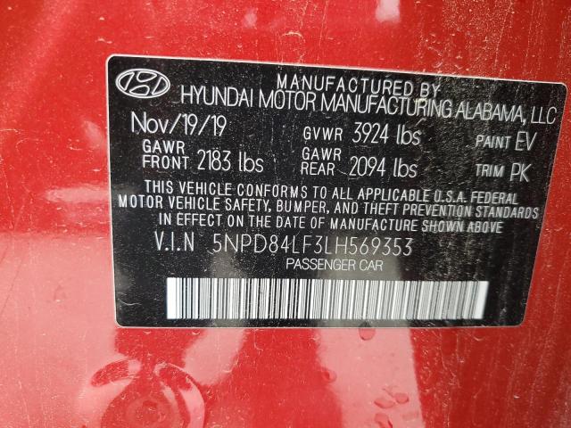 2020 HYUNDAI ELANTRA SE - 5NPD84LF3LH569353