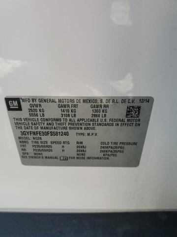 2015 CADILLAC SRX PERFOR - 3GYFNFE30FS581240