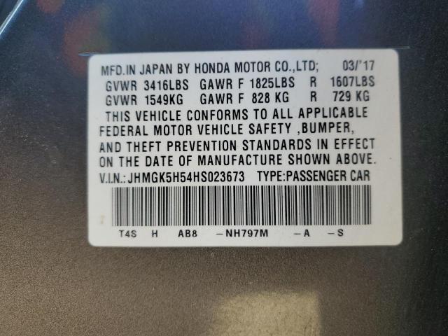 2017 HONDA FIT LX - JHMGK5H54HS023673