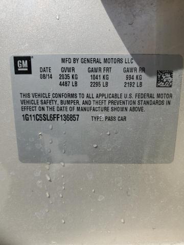 2015 CHEVROLET MALIBU 1LT 1G11C5SL6FF136857