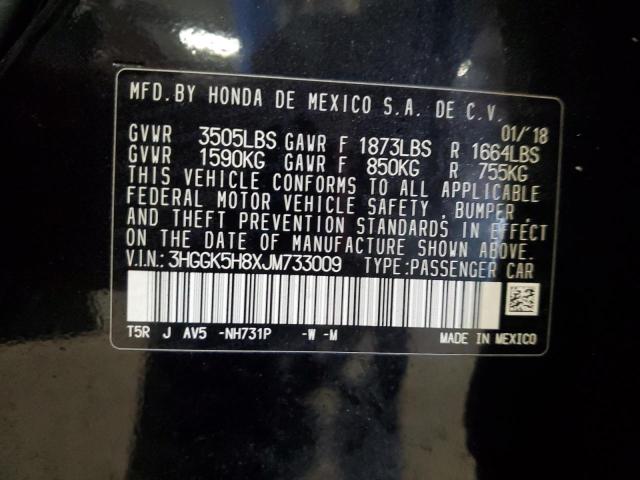 2018 HONDA FIT EX 3HGGK5H8XJM733009