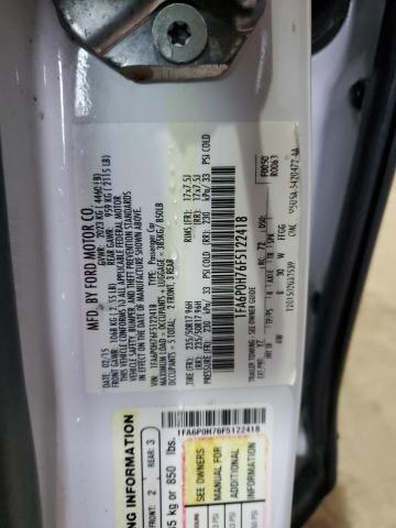 2015 FORD FUSION SE 1FA6P0H76F5122418