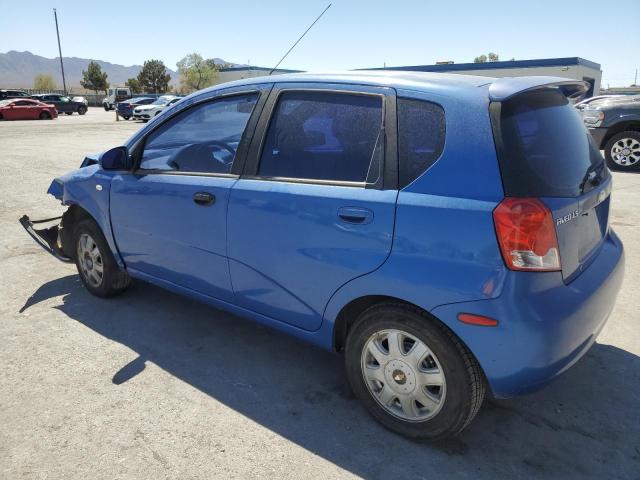 CHEVROLET AVEO BASE 2005 blue  gas KL1TD62695B303190 photo #3