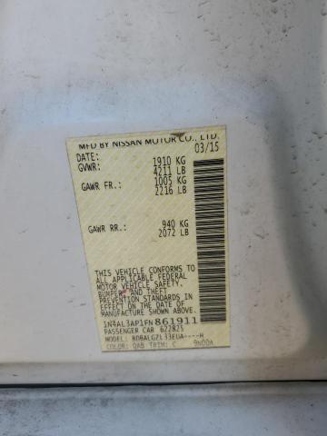 2015 NISSAN ALTIMA 2.5 - 1N4AL3AP1FN861911