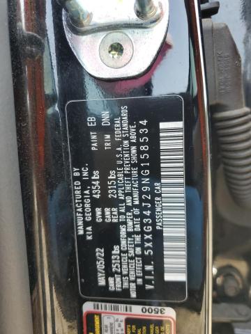 2022 KIA K5 EX - 5XXG34J29NG158534