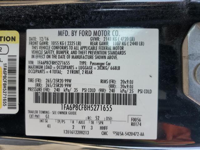 2017 FORD MUSTANG GT - 1FA6P8CF8H5271655