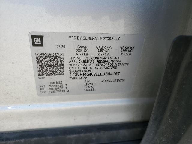 2020 CHEVROLET TRAVERSE L - 1GNERGKW1LJ304157